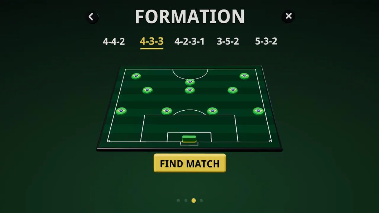 FORMAÇÃO: o Brasil escalado no 4-3-3, com BUSCAR PARTIDA embaixo