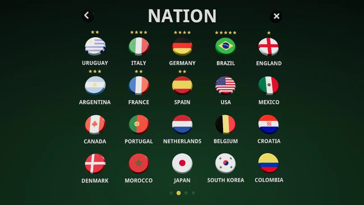 SELEÇÃO: os botões das seleções com as estrelas de campeã do mundo